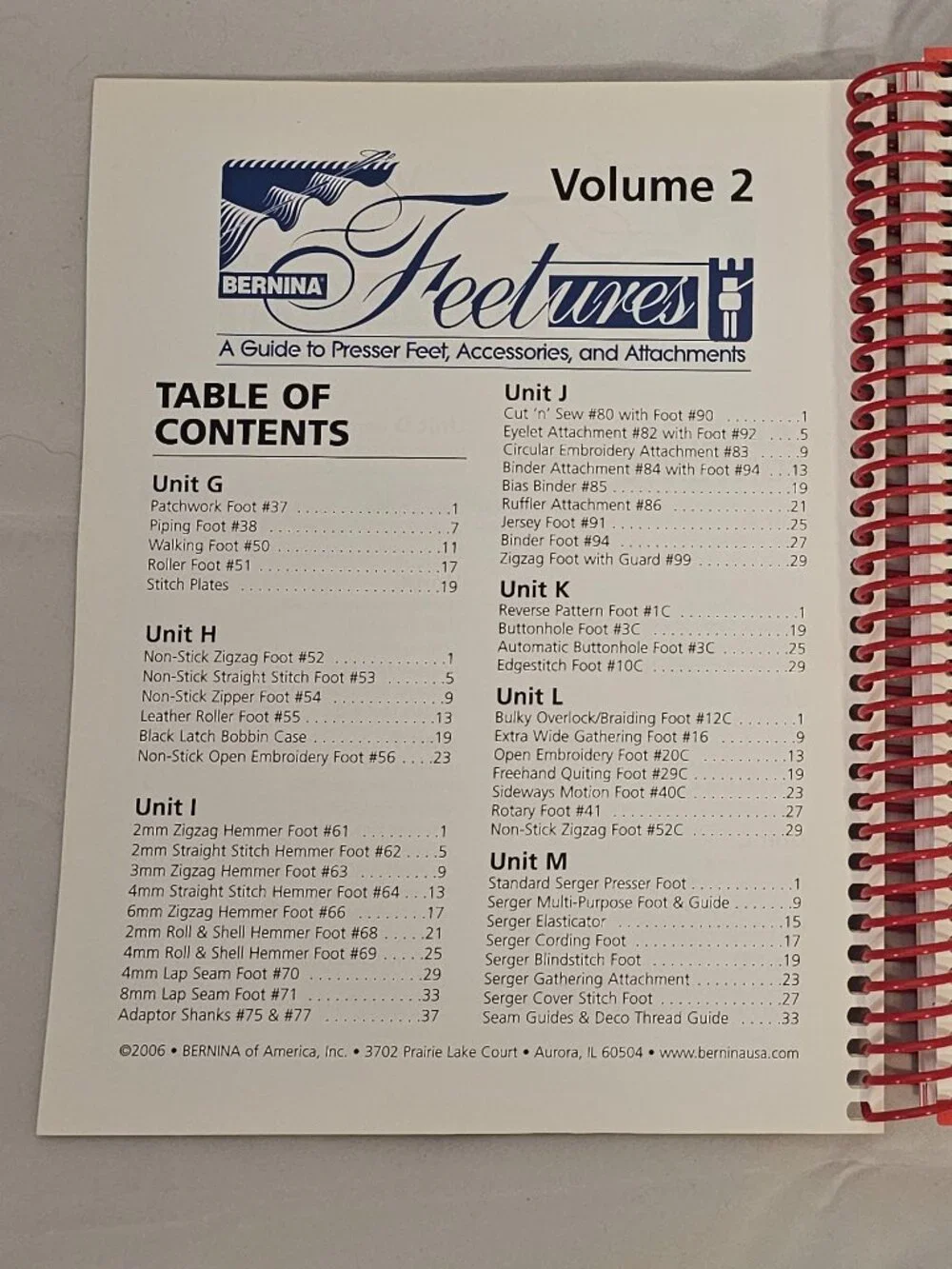 Bernina Feetures: Volume 1 Book